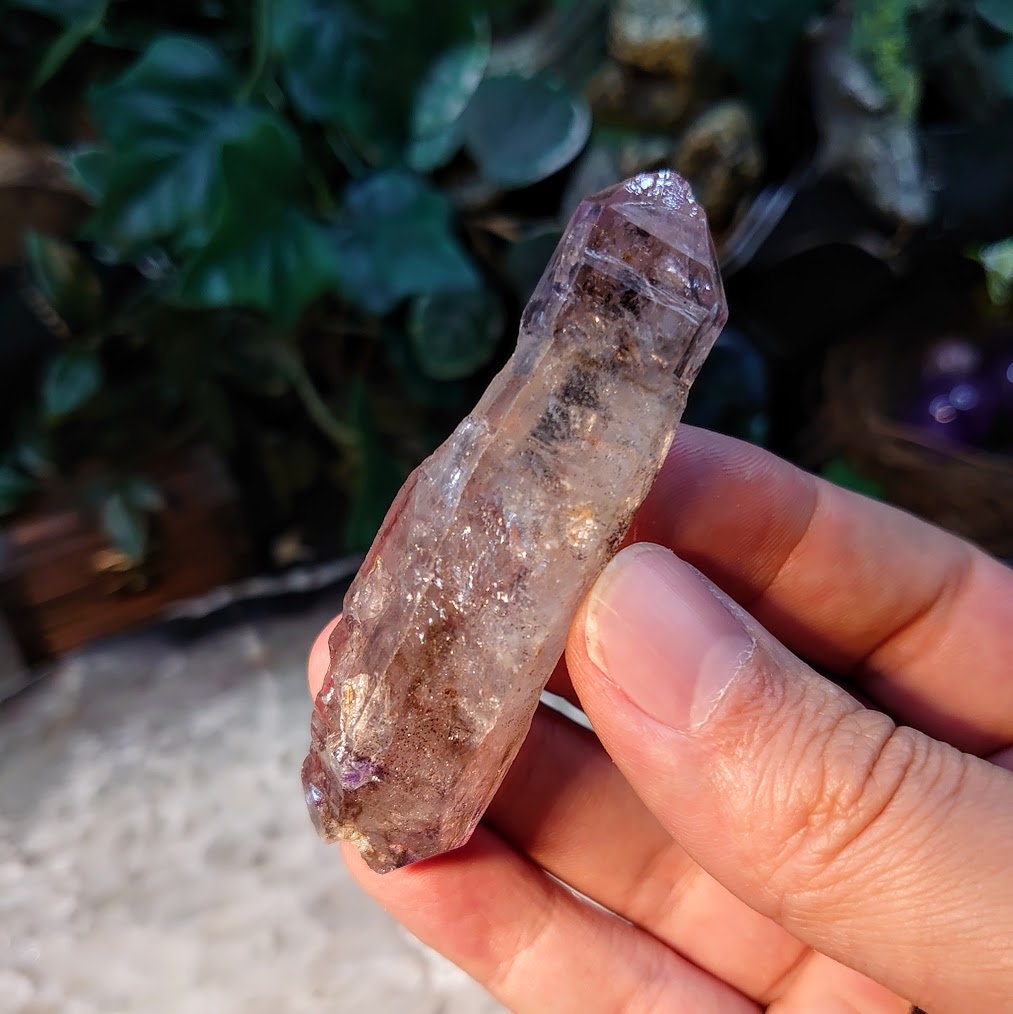 3" Double Terminated Shangaan Amethyst Scepter from Zimbabwe for Collection / 43.51g / Meditation/ Miniature Class / Light Purple