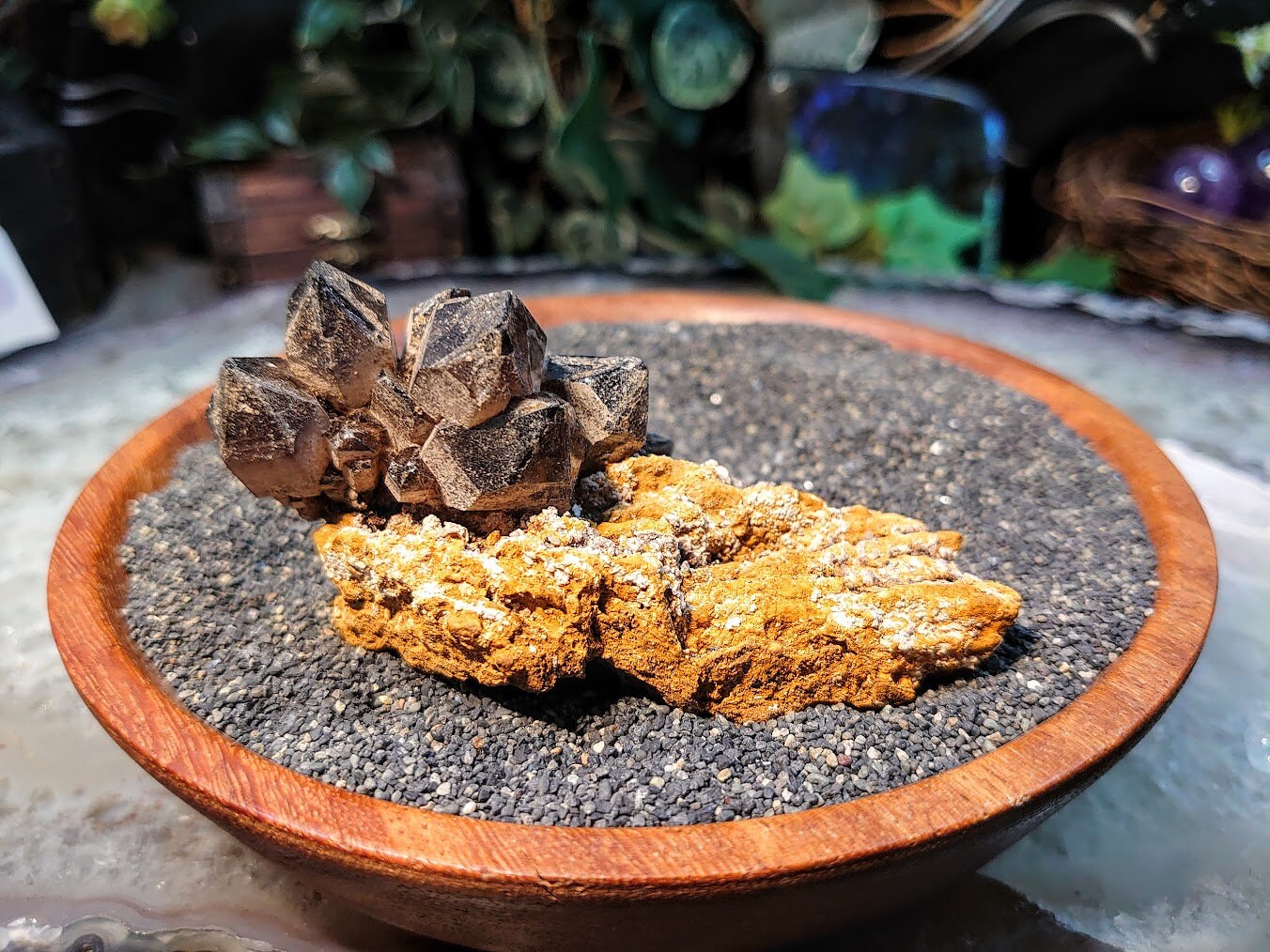 Natural Smoky Quartz Cluster on Matrix from Malawi, Africa for Collection / 98.74g / Home and Altar Decor / Protection / Crystal Healing