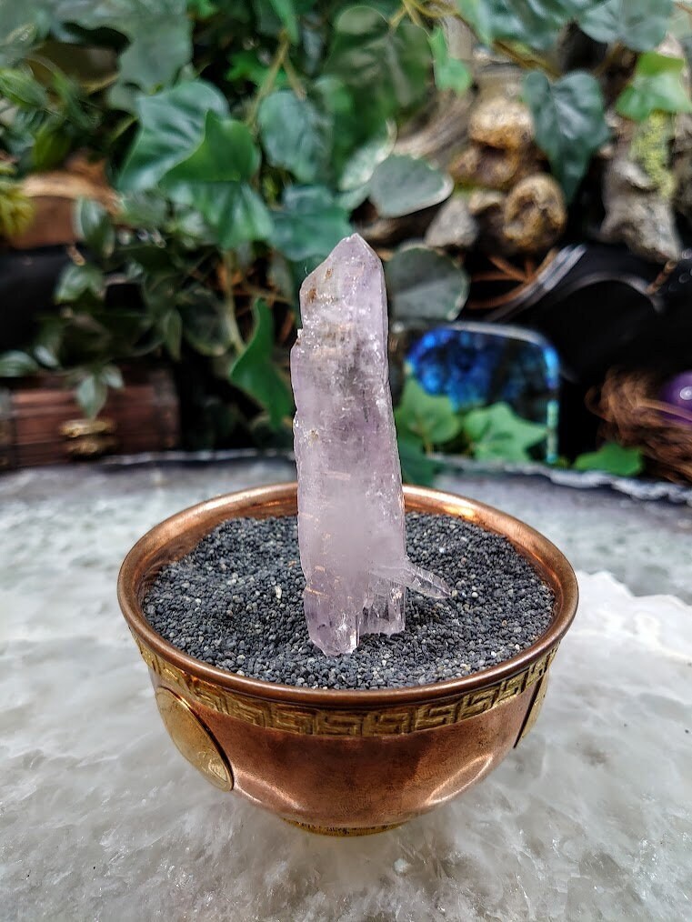 Double Terminated Vera Cruz Amethyst Point from Mexico for Crystal Healing / 33.90g / Meditation / Energy Work