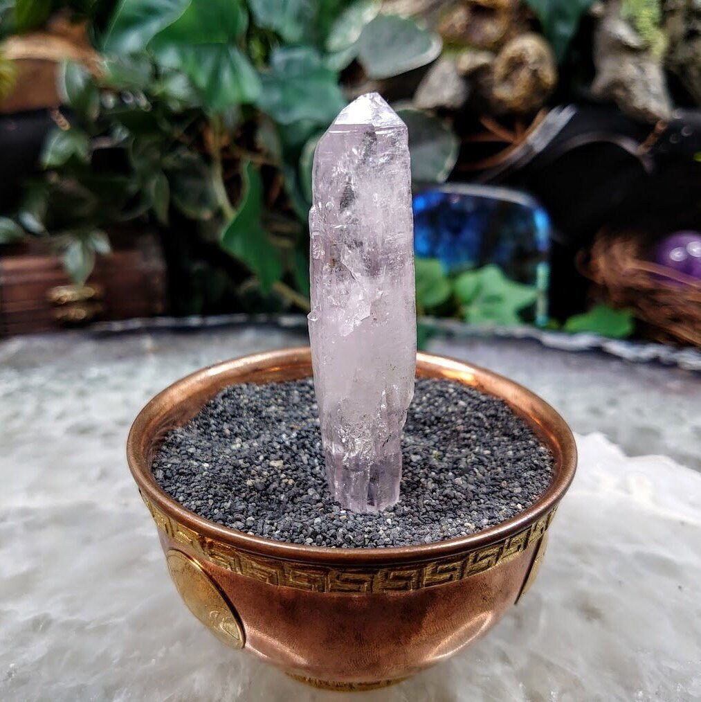 3 1/4" Self Healed Double Terminated Vera Cruz Amethyst Point from Mexico for Crystal Healing / 31.26g / Meditation / Energy Work