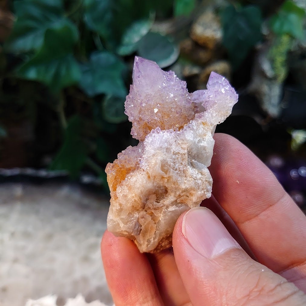 Spirit Quartz Cluster from South Africa / 55.98g / Cactus Quartz / Spirit Amethyst for Crystal Healing / Meditation/ Reiki / Gifting