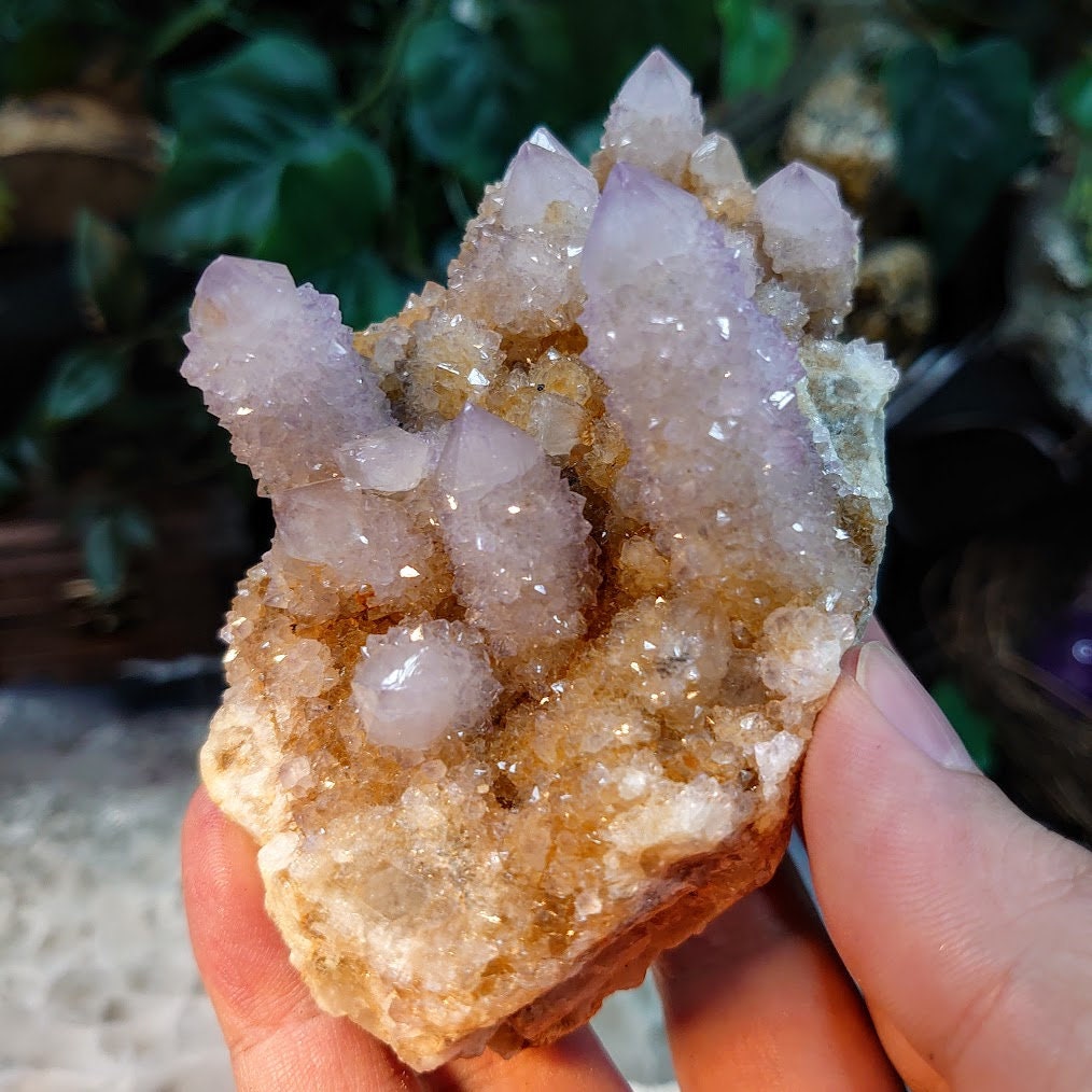 Spirit Quartz Cluster from South Africa / 316g / Cactus Quartz / Spirit Amethyst for Crystal Healing / Meditation/ Reiki / Gifting