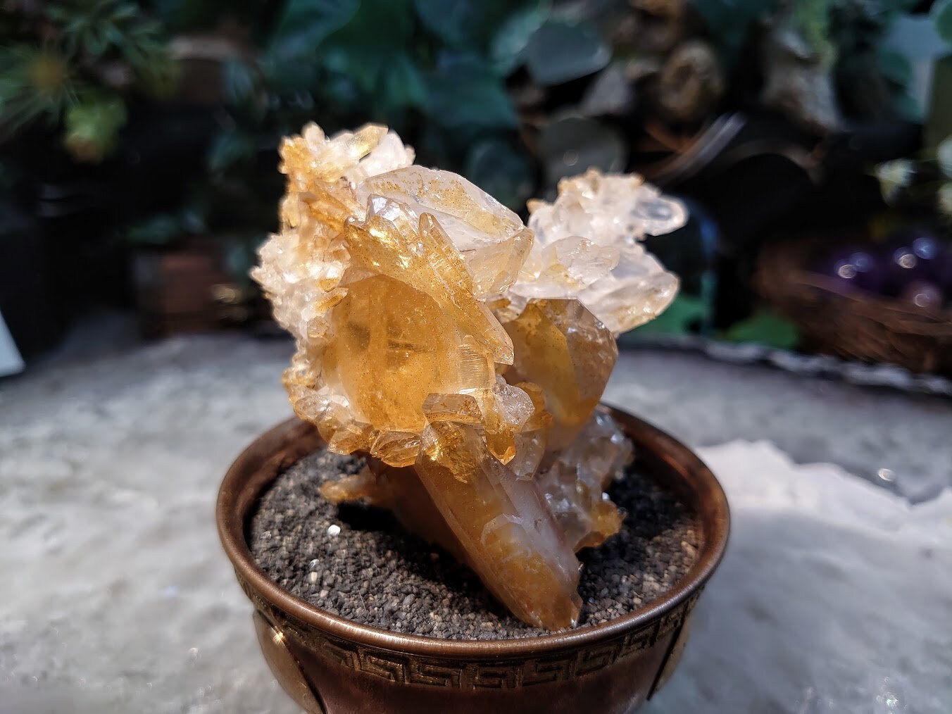 Stunning Halloysite Tabular Faden Quartz Cluster from Colombia / Natural / 170g / Mango Quartz / Collection / Small Cabinet Specimen