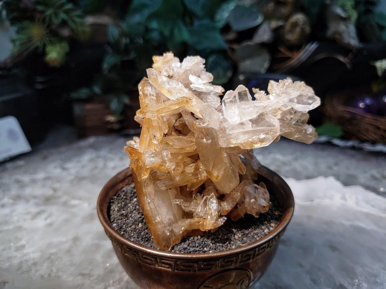 Stunning Halloysite Tabular Faden Quartz Cluster from Colombia / Natural / 170g / Mango Quartz / Collection / Small Cabinet Specimen