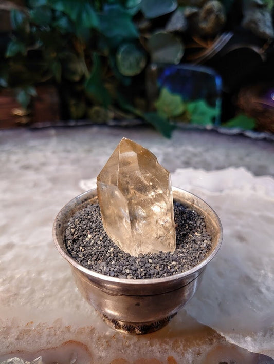 Natural Kundalini Congo Citrine Point for Altar and Home Decor / 27.76g / Energy Work / Crystal Healing / Reiki