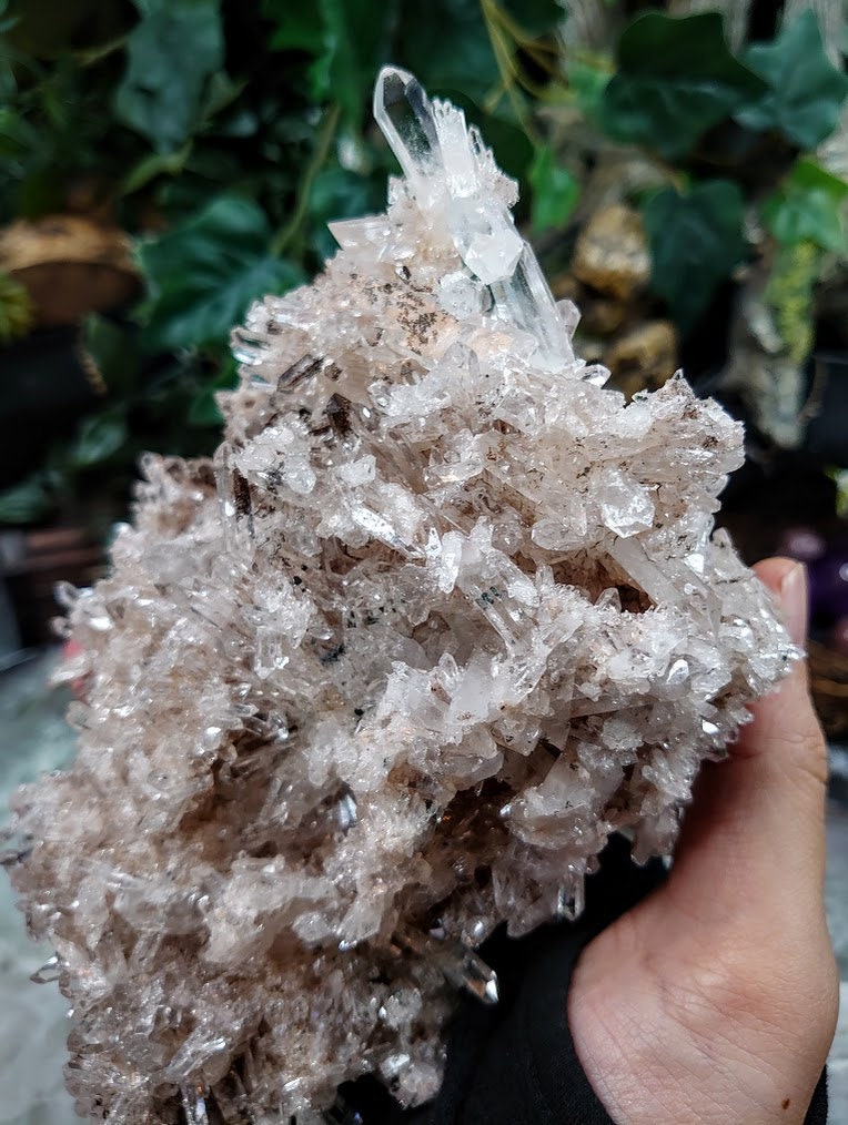 Awesome Colombian Pink Druzy Quartz Cluster / 1,060g / Lithium / for Crystal Healing / Home and Altar Decor / Cabinet Size