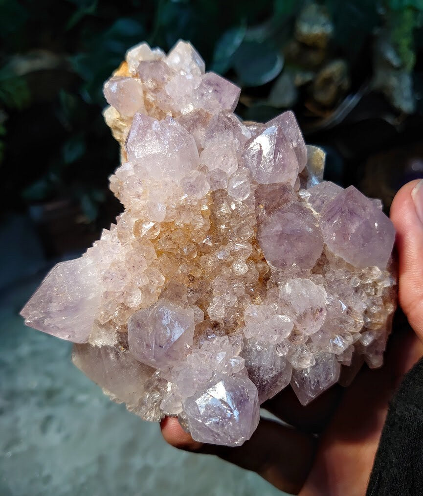 Spirit Quartz Cluster from South Africa / 326g / Cactus Quartz / Spirit Amethyst for Crystal Healing / Meditation/ Reiki / Gifting