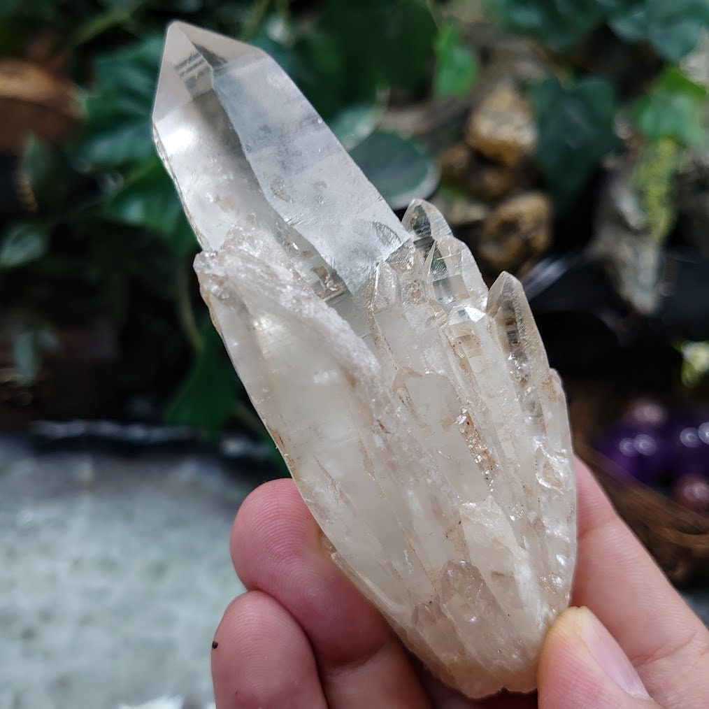 4" Congo Lemurian Quartz Cluster from DRC for Crystal Healing / 136g / Meditation / Collection / Rare Find