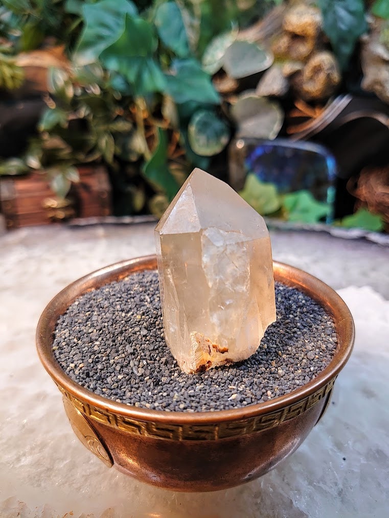 2" Natural Kundalini Congo Citrine Point for Altar and Home Decor / 54.48g / Energy Work / Crystal Healing / Reiki