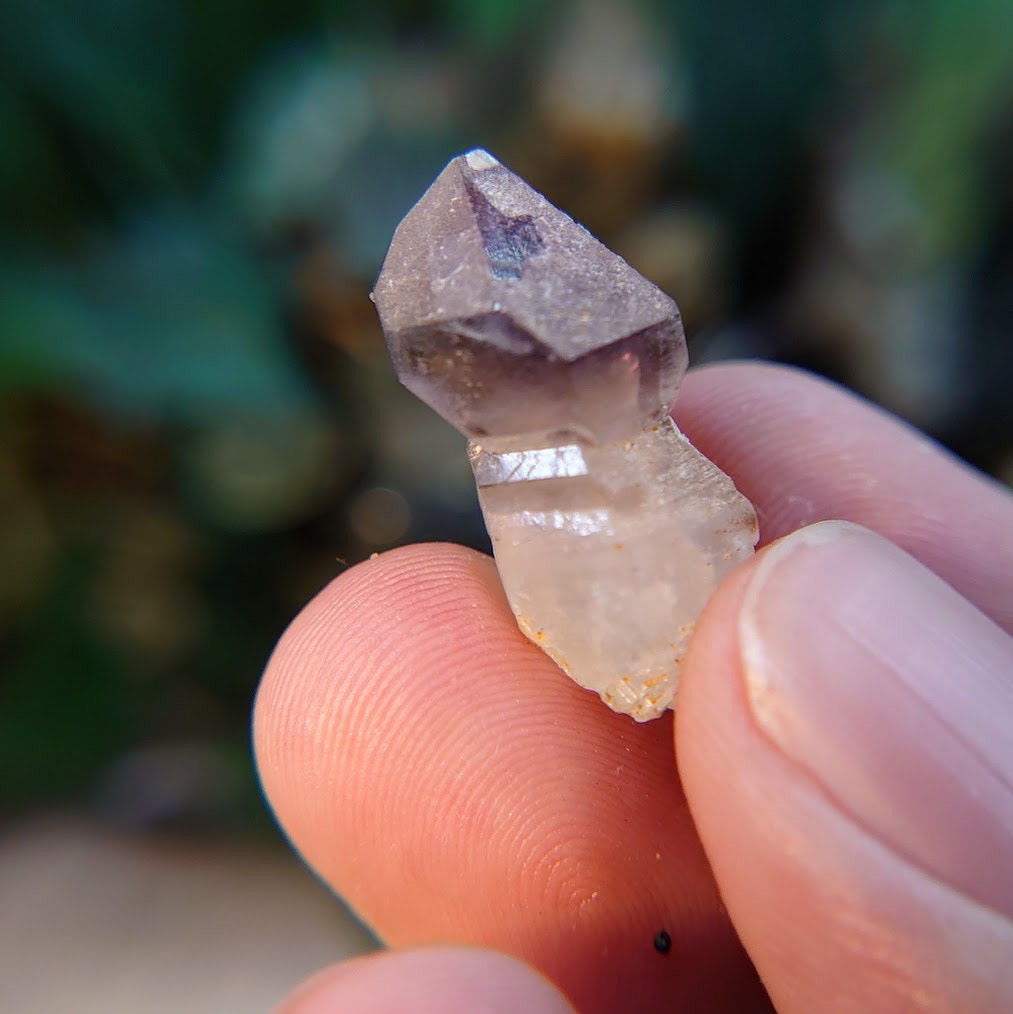 Calcite Coated Amethyst Scepter from Madagascar, Africa for Jewelry Crafting / 25.75ct / Collection / Meditation / Gift for Her or Him