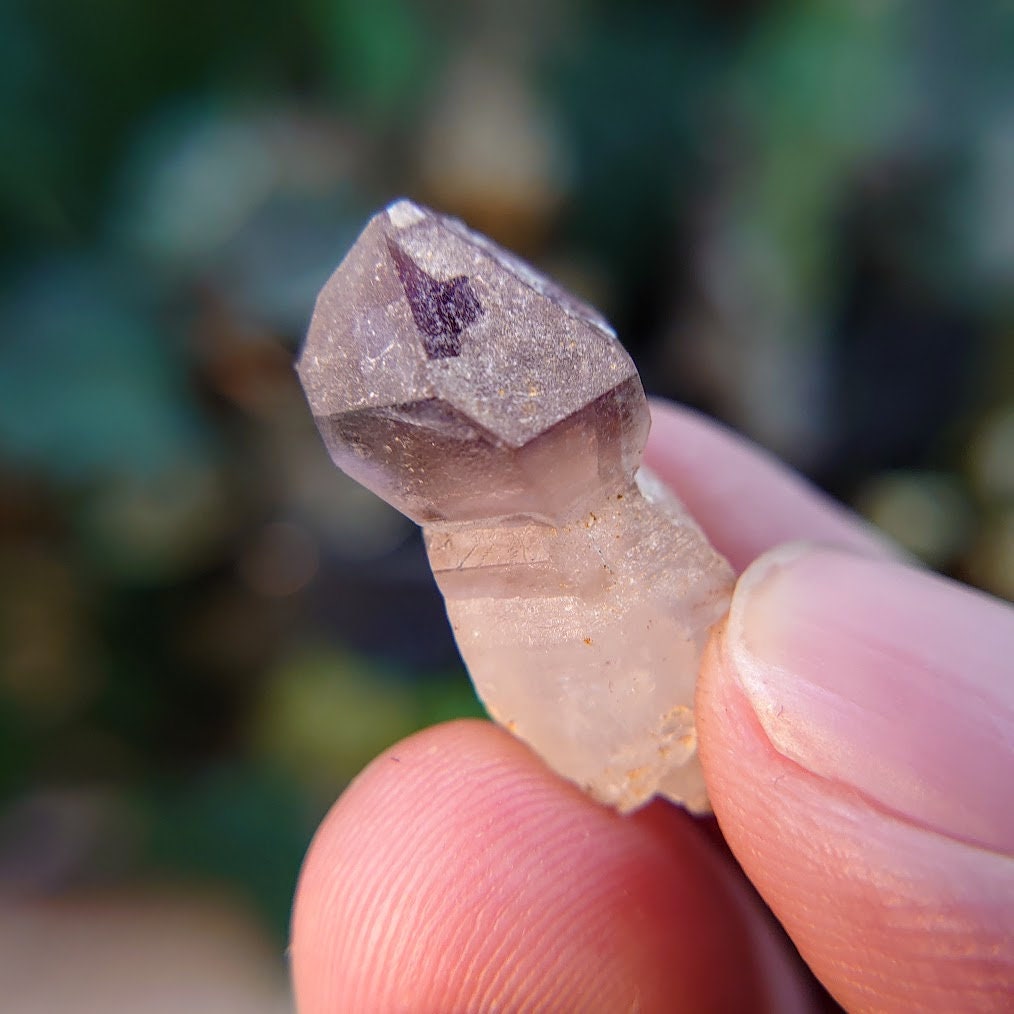 Calcite Coated Amethyst Scepter from Madagascar, Africa for Jewelry Crafting / 25.75ct / Collection / Meditation / Gift for Her or Him