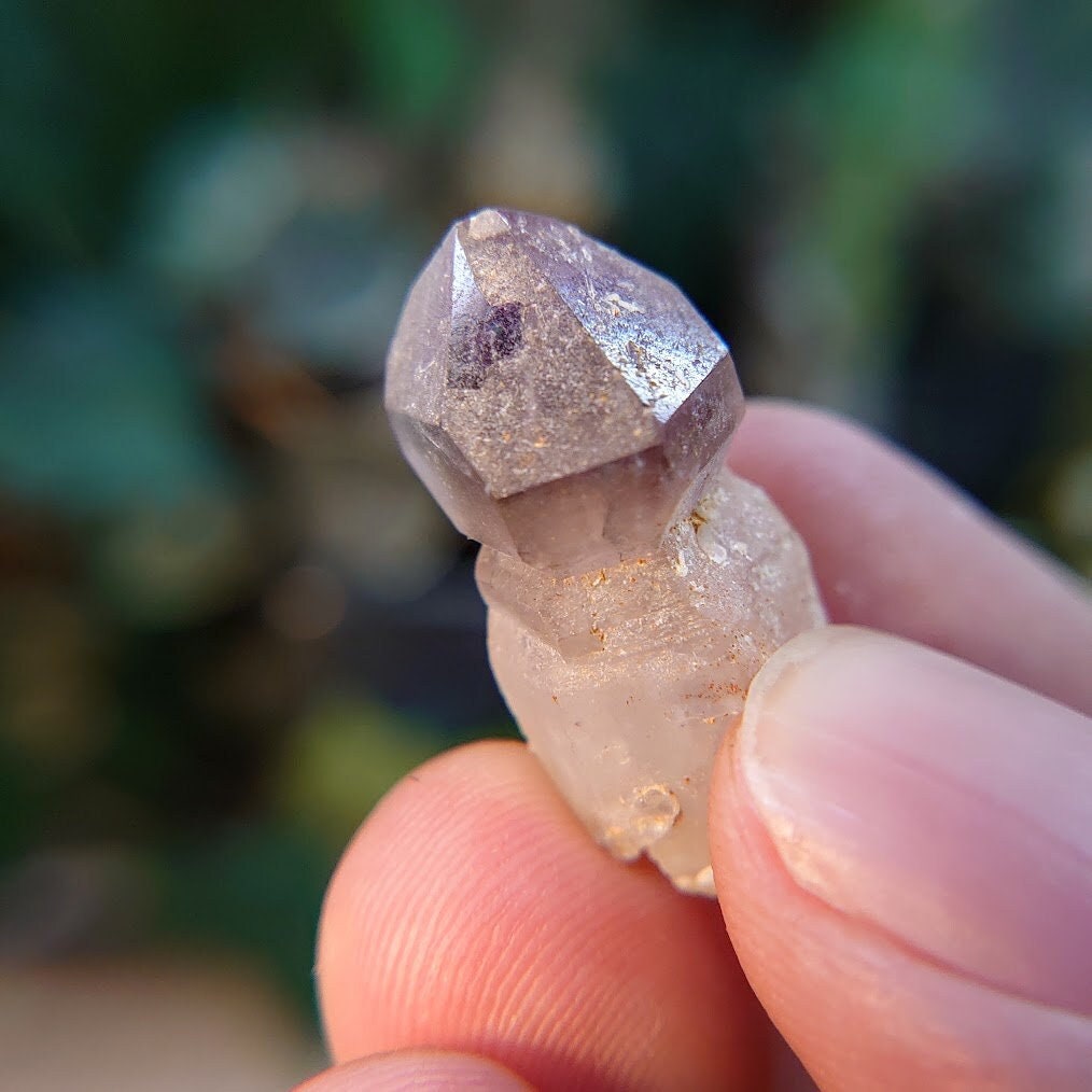 Calcite Coated Amethyst Scepter from Madagascar, Africa for Jewelry Crafting / 25.75ct / Collection / Meditation / Gift for Her or Him