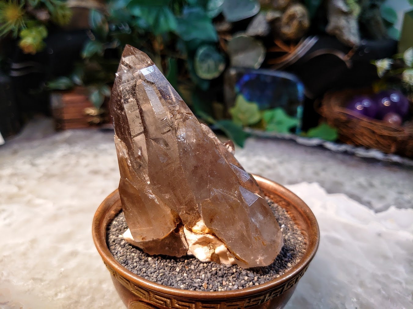 Beautiful Natural Smoky Quartz Cluster from Malawi, Africa for Collection / 164g / Home & Altar Decor / Protection / Small Cabinet Class