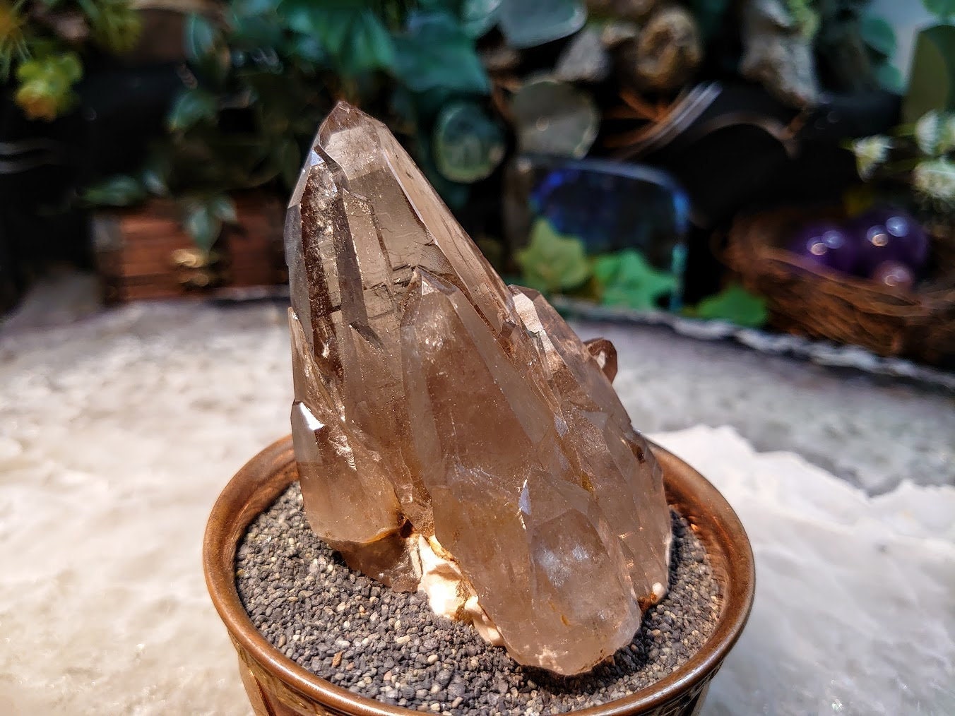 Beautiful Natural Smoky Quartz Cluster from Malawi, Africa for Collection / 164g / Home & Altar Decor / Protection / Small Cabinet Class