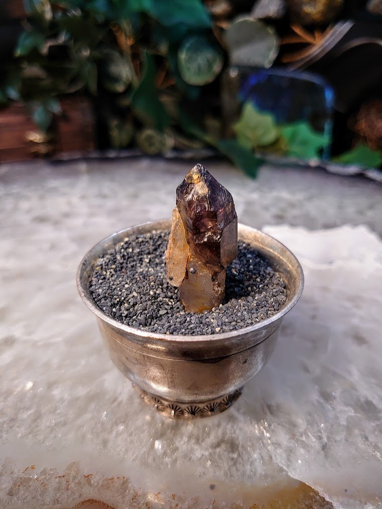 Shangaan Smoky Amethyst Scepter with Self Healing from Zimbabwe for Collection / 11.60g / Meditation/ Miniature Class