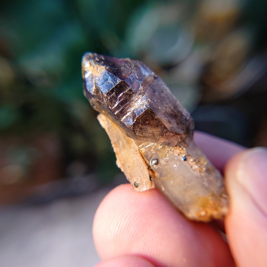 Shangaan Smoky Amethyst Scepter with Self Healing from Zimbabwe for Collection / 11.60g / Meditation/ Miniature Class