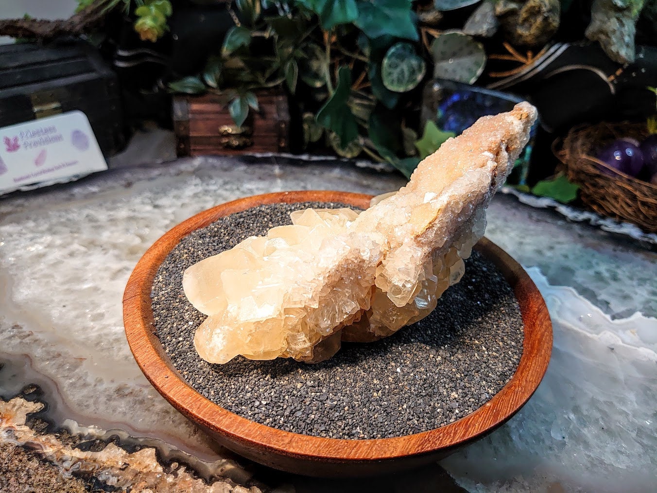 Large Dogtooth Yellow Calcite Cluster from Attiki Prefecture, Greece / 510g / Collection / Cabinet Size Class