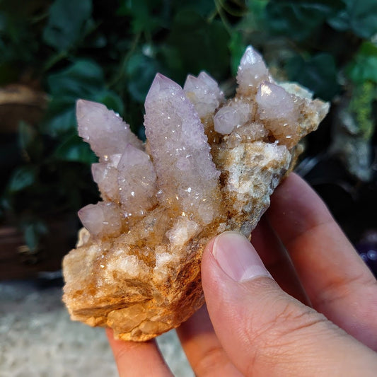 Spirit Quartz Cluster from South Africa / 316g / Cactus Quartz / Spirit Amethyst for Crystal Healing / Meditation/ Reiki / Gifting