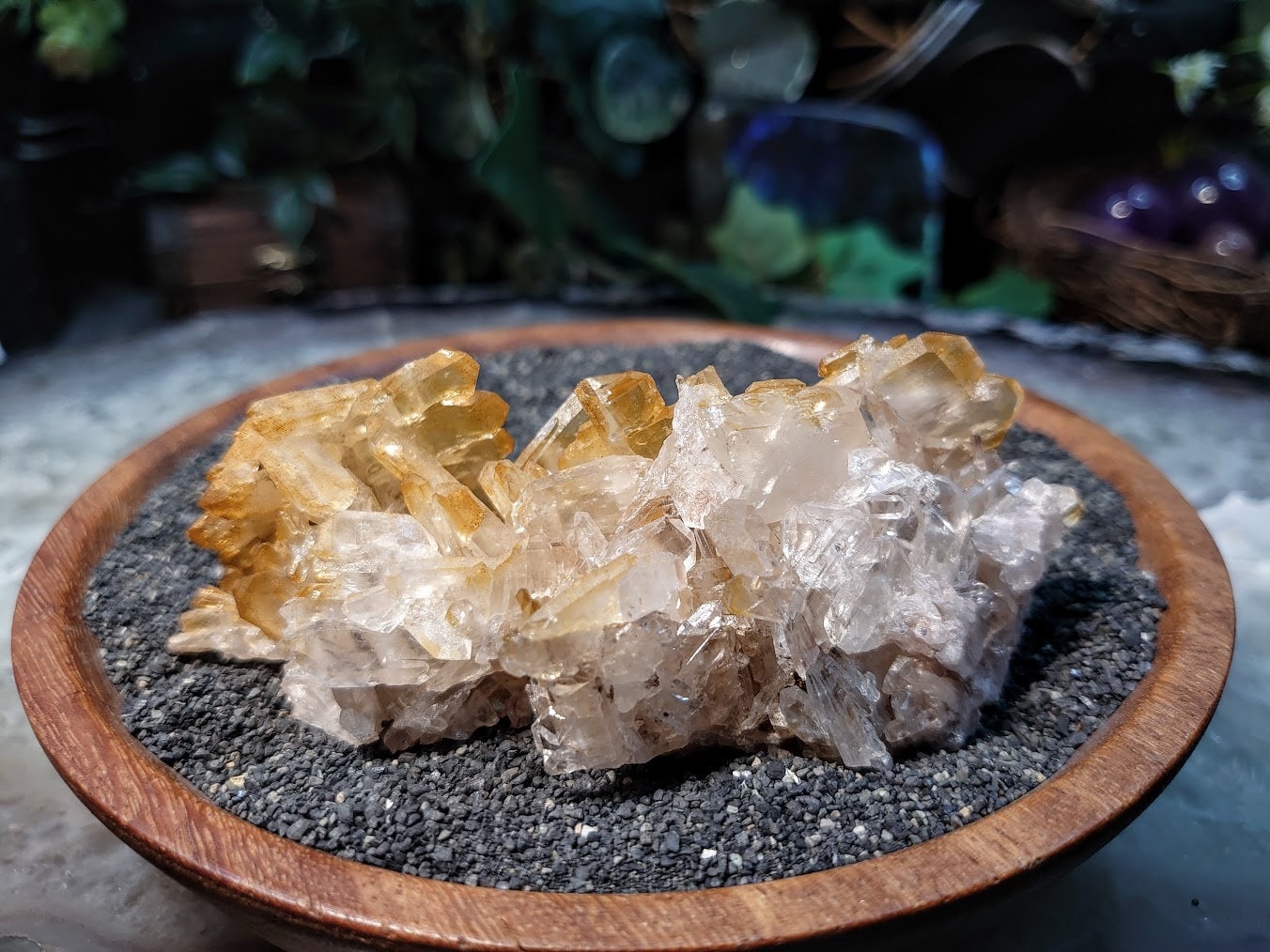 Halloysite Tabular Quartz Cluster from Colombia / Natural / 156g / Mango Quartz / Collection / Small Cabinet Specimen