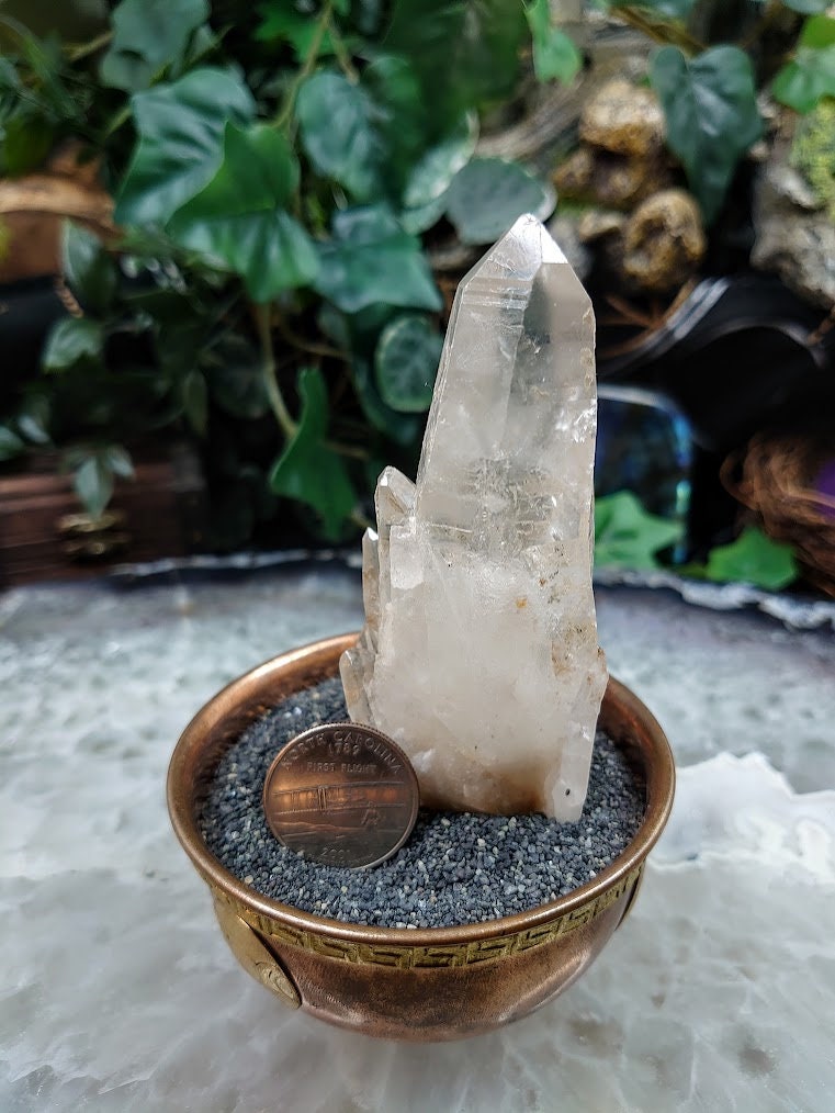 4" Congo Lemurian Quartz Cluster from DRC for Crystal Healing / 136g / Meditation / Collection / Rare Find