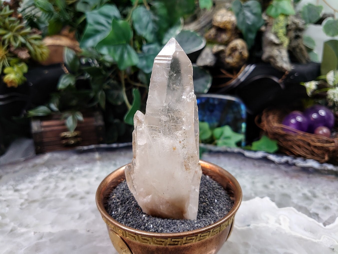 4" Congo Lemurian Quartz Cluster from DRC for Crystal Healing / 136g / Meditation / Collection / Rare Find