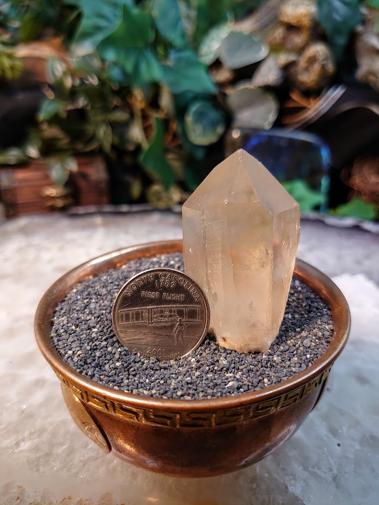 2" Natural Kundalini Congo Citrine Point for Altar and Home Decor / 54.48g / Energy Work / Crystal Healing / Reiki