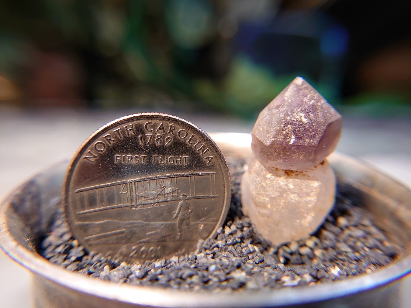 Calcite Coated Amethyst Scepter from Madagascar, Africa for Jewelry Crafting / 25.75ct / Collection / Meditation / Gift for Her or Him