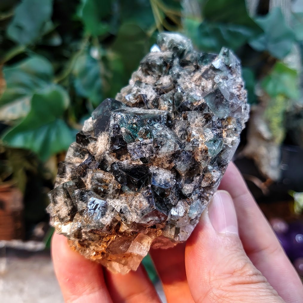 Milky Way Pocket Blue/Green Fluorite Cluster, Diana Maria Mine, Rogerley Quarry From United Kingdom / 224g / Small Cabinet Size