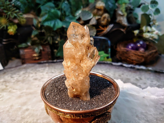 Natural Kundalini Congo Citrine Cluster for Altar and Home Decor / 91.12g / Energy Work / Crystal Healing / Reiki