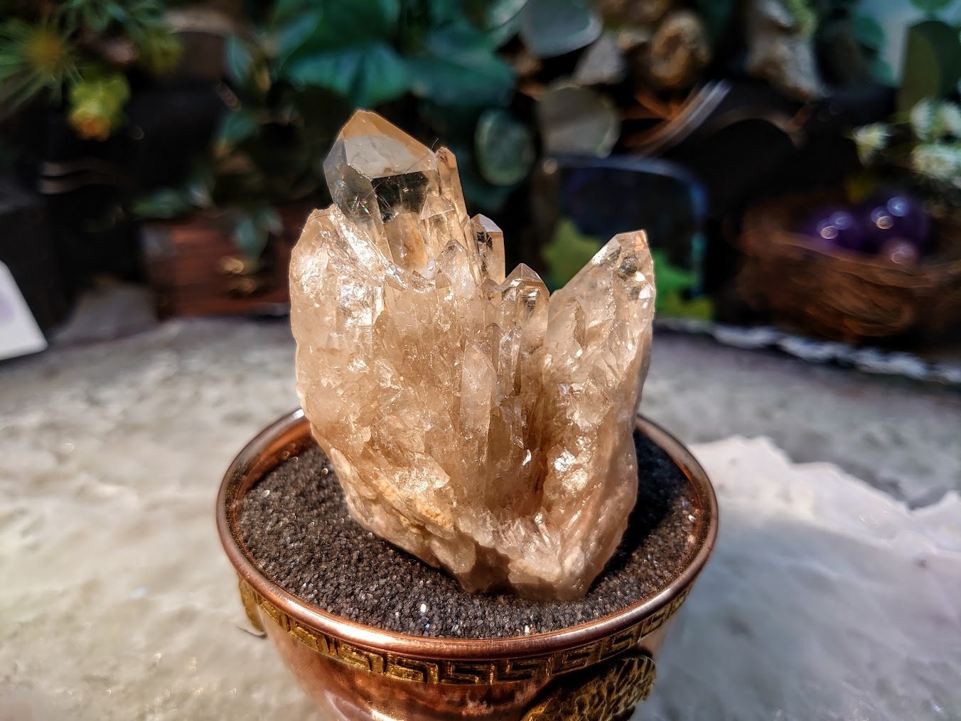 Natural Kundalini Congo Citrine Cluster for Altar and Home Decor / 179g / Energy Work / Crystal Healing / Reiki