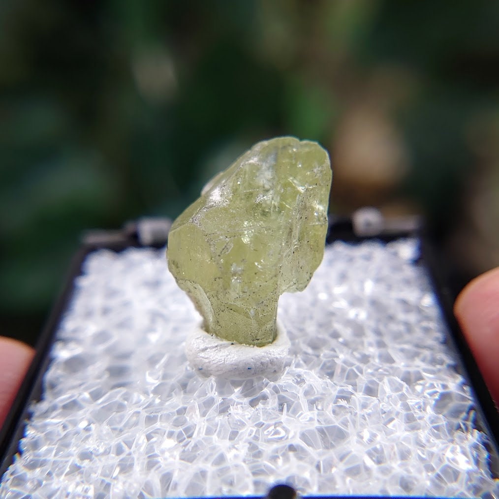 13.55ct Natural Diopside Gemstone from Manyara Region, Tanzania for Crystal Healing / Meditation / Thumbnail Size / Collection / Green Jewel