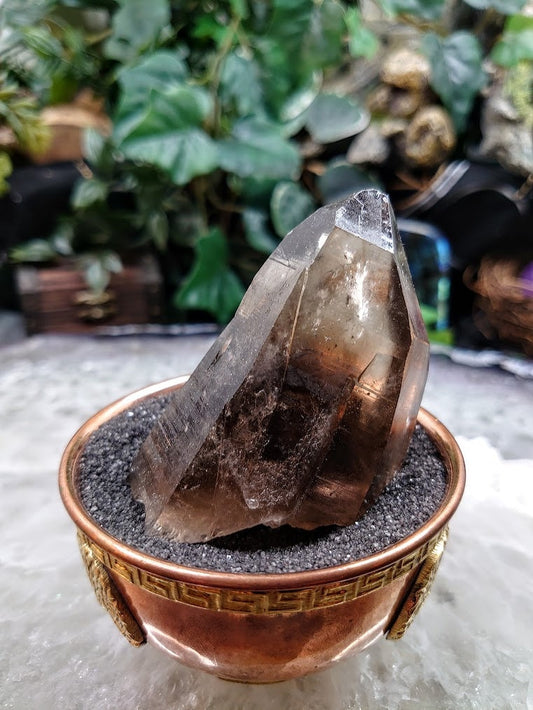 Natural Smoky Quartz Point from Malawi, Africa for Collection / 154g / Home & Altar Decor / Protection / Small Cabinet Class