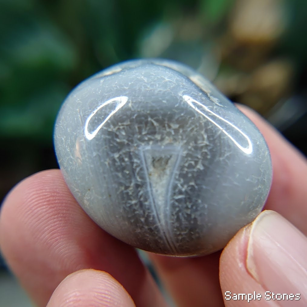 Grey Chalcedony Tumbled Stones from India for Altar and Home Decor / Crystal Healing / Reiki / Collection