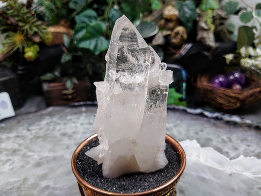 Awesome Colombian Clear Quartz Cluster for Collection / 182g / Natural Clear Quartz / Crystal Grids/ Meditation / Small Cabinet Size