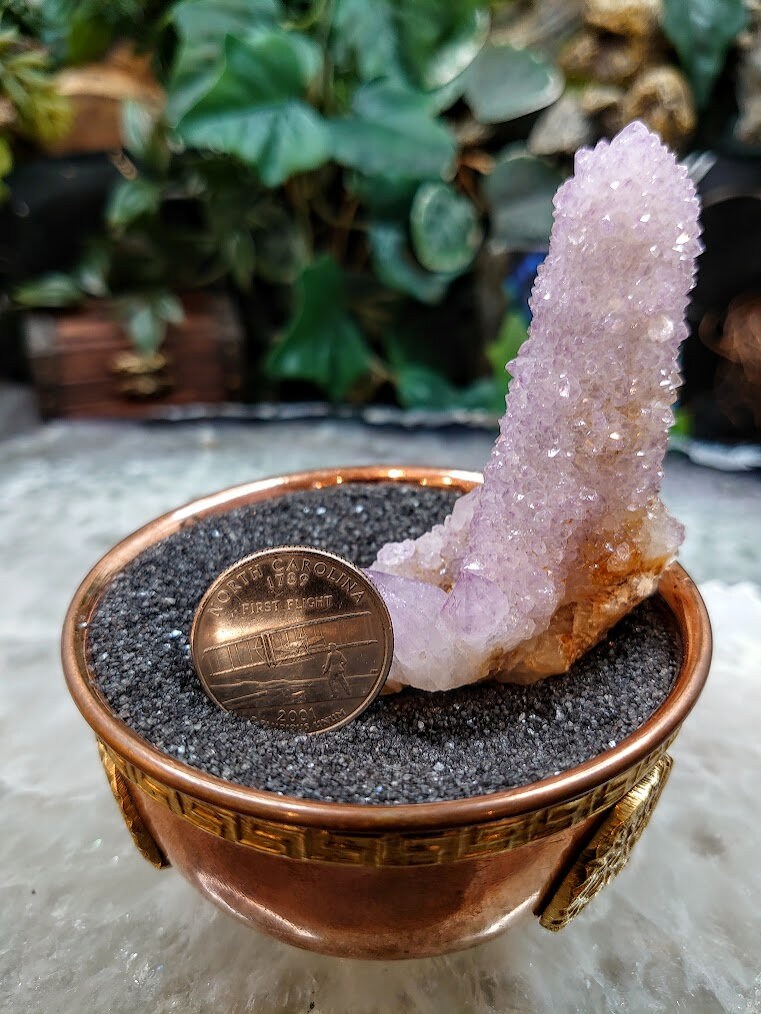 Spirit Quartz Finger from South Africa / 60.57g / Cactus Quartz / Spirit Amethyst for Crystal Healing / Meditation/ Reiki / Gifting