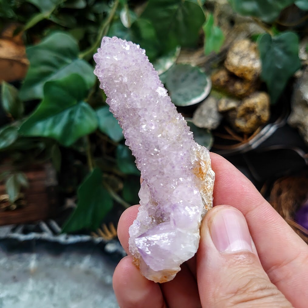 Spirit Quartz Finger from South Africa / 60.57g / Cactus Quartz / Spirit Amethyst for Crystal Healing / Meditation/ Reiki / Gifting