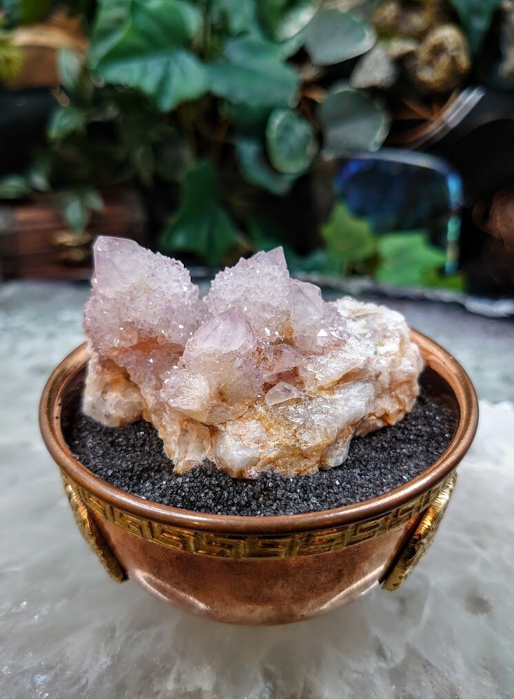 Spirit Quartz Cluster from South Africa / 88.37g / Cactus Quartz / Spirit Amethyst for Crystal Healing / Meditation/ Reiki / Gifting