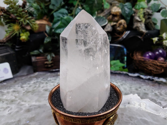 4" Colombian Clear Quartz Point for Crystal Healing / 368g / Natural Clear Quartz / Collection / Meditation / Reiki