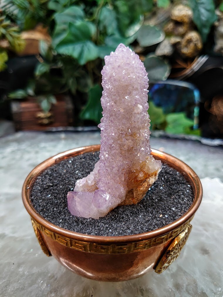 Spirit Quartz Finger from South Africa / 60.57g / Cactus Quartz / Spirit Amethyst for Crystal Healing / Meditation/ Reiki / Gifting