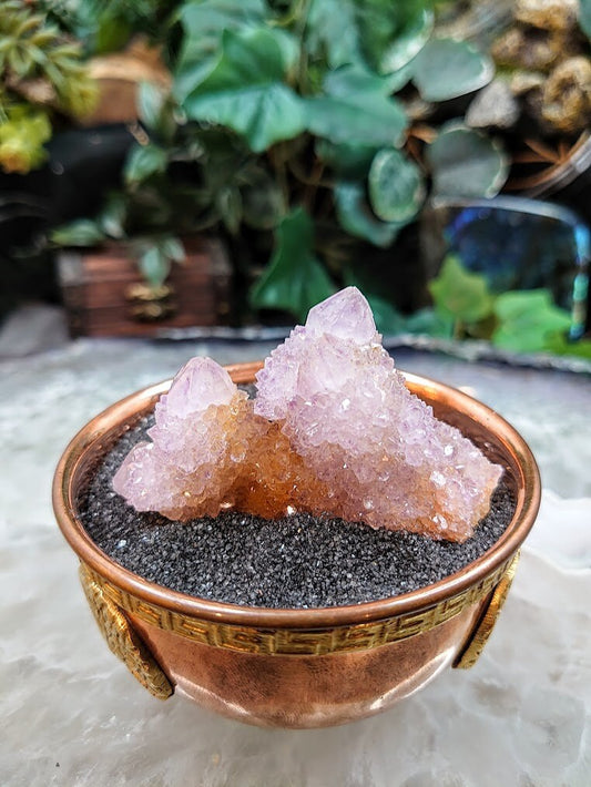 Spirit Quartz Cluster from South Africa / 69.69g / Cactus Quartz / Spirit Amethyst for Crystal Healing / Meditation/ Reiki / Gifting