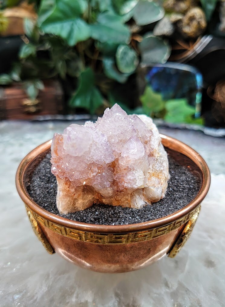 Spirit Quartz Cluster from South Africa / 88.37g / Cactus Quartz / Spirit Amethyst for Crystal Healing / Meditation/ Reiki / Gifting