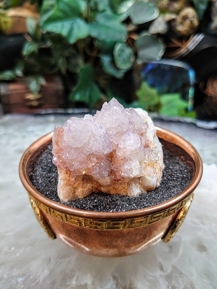 Spirit Quartz Cluster from South Africa / 88.37g / Cactus Quartz / Spirit Amethyst for Crystal Healing / Meditation/ Reiki / Gifting