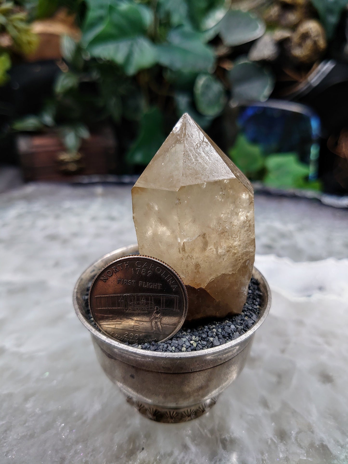 Small Natural Kundalini Congo Citrine Point for Altar and Home Decor / 71.35g / Energy Work / Crystal Healing / Reiki