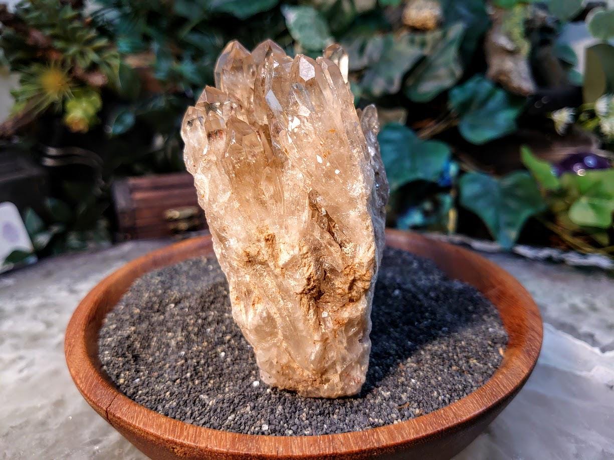 Natural Kundalini Congo Citrine Cluster for Altar and Home Decor / 494g / Energy Work / Crystal Healing / Reiki