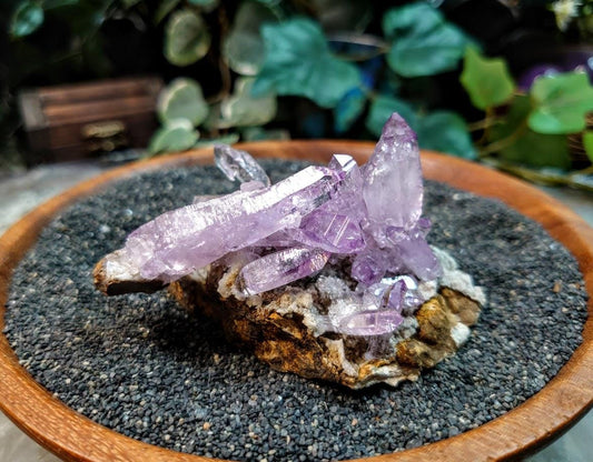 Vera Cruz Amethyst Cluster on Matrix from Mexico for Crystal Healing / 96.41g / Meditation / Energy Work / Grid Creation