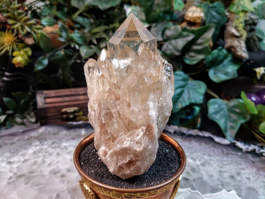 Natural Kundalini Congo Citrine Cluster with Rainbows for Altar and Home Decor / 404g / Energy Work / Crystal Healing / Reiki