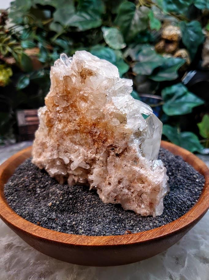 Tabular Faden Quartz Cluster with Halloysite from Colombia / Natural / 334g / Collection / Small Cabinet Specimen