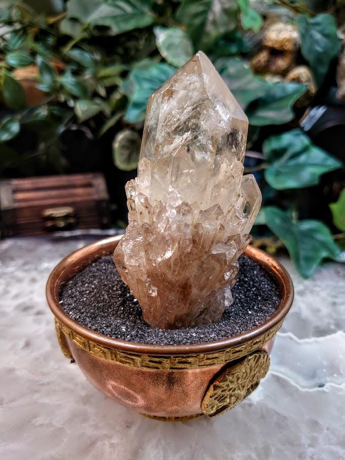 Natural Kundalini Congo Citrine Cluster for Altar and Home Decor / 172g / Energy Work / Crystal Healing / Reiki