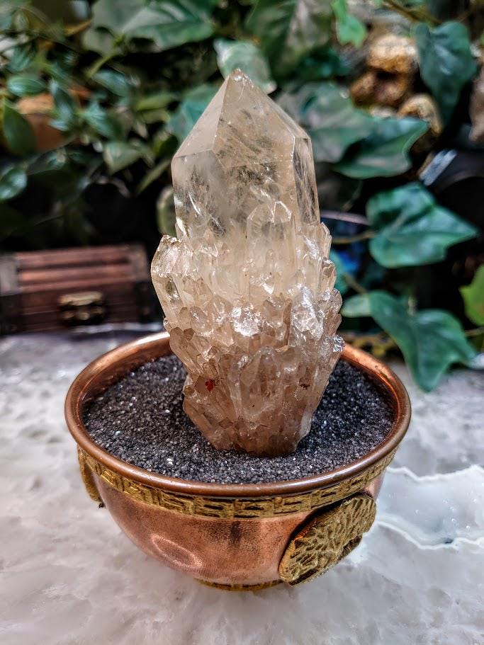 Natural Kundalini Congo Citrine Cluster for Altar and Home Decor / 172g / Energy Work / Crystal Healing / Reiki