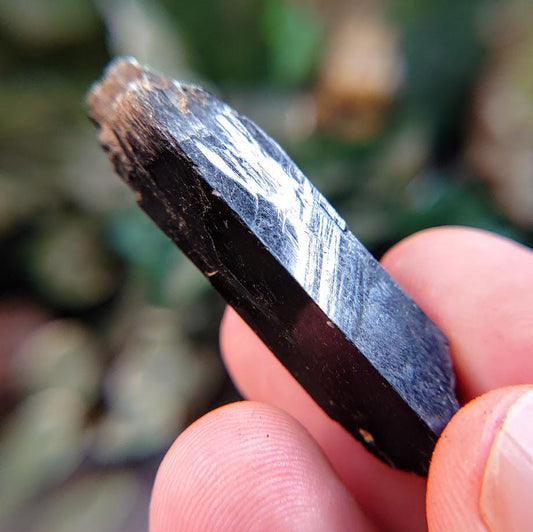 2" Black Aegirine Crystal Rod from Malawi, Africa for Crystal Healing / 12.81g / Home and Altar Decor / Negative Protection